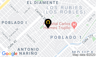 Mapa de La Cruceta en Cali