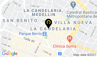 Mapa de La Embajada en Medellín