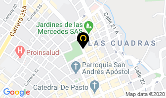Mapa de La Embajada Antioqueña en Pasto