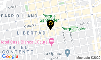 Mapa de La Feria Del Cuero en Cúcuta