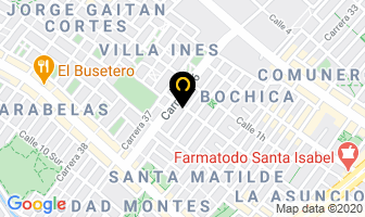 Mapa de La Frontera en Bogotá D.C