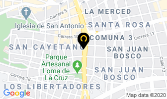 Mapa de La Gran Bodega Navideña en Cali