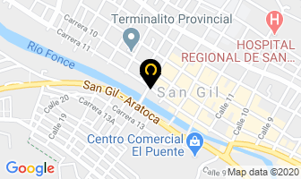 Mapa de “La Guanentina” en San Gil
