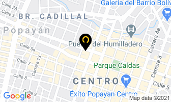 Mapa de La Iguana-salsa-video-bar en Popayán