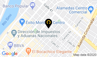 Mapa de La Línea Del Tapizado en Montería