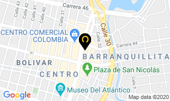 Mapa de La Mantelería en Barranquilla