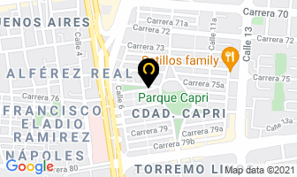 Mapa de La Masia Española en Cali