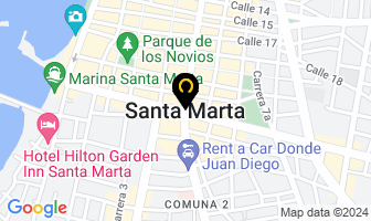 Mapa de La Médula Films en Santa Marta