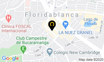 Mapa de La Mesa Caliente en Floridablanca