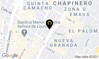 Mapa de La Milagrosa en Bogotá D.C