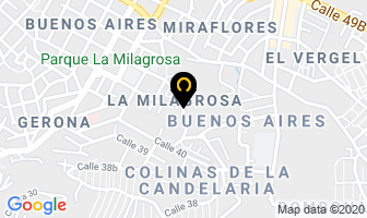 Mapa de La Milagrosa en Medellín