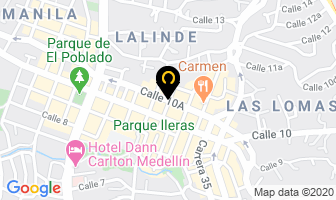 Mapa de La Nevera Amarilla en Medellín