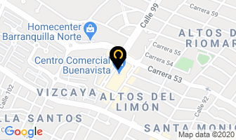 Mapa de La Optica Consultorio Visual en Barranquilla