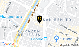 Mapa de La Pandeboneria en Medellín