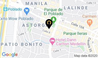 Mapa de La Parrillita en Medellín