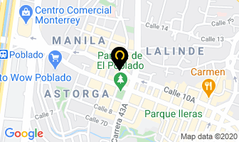 Mapa de La Pizzeria Poblado en Medellín