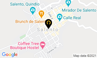 Mapa de La Posada De La Plaza en Salento