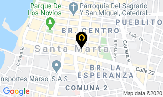 Mapa de La Puntada Perfecta en Santa Marta