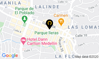 Mapa de La Ravinia Ltda. en Medellín