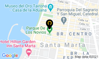Mapa de La Tasca Tapas Bar en Santa Marta