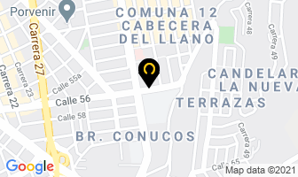 Mapa de La Tienda en Bucaramanga