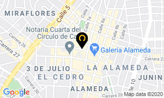 Mapa de La Tienda De Cupcakes en Cali