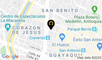 Mapa de La tienda del tríplex en Medellín