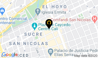 Mapa de La Universal De Pilas Y Pulsos en Cali