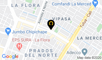 Mapa de La Vaca Argentina en Cali