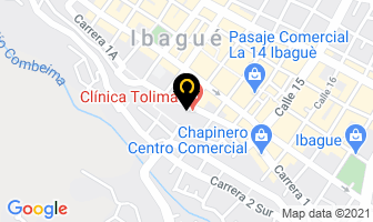 Mapa de La voz del tolima en Ibagué