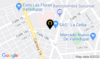 Mapa de Laboratorio Clínico Cristiam Gram en Valledupar