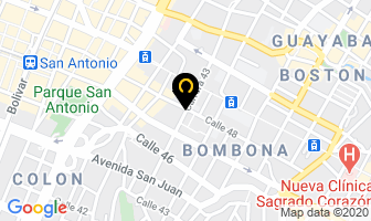 Mapa de Laboratorio Clínico Harizzini en Medellín