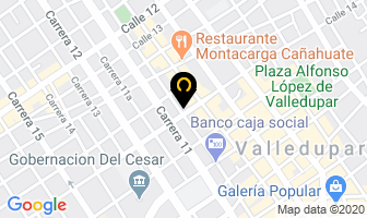 Mapa de Laboratorío Clínico Hernán Jiménez Pérez en Valledupar