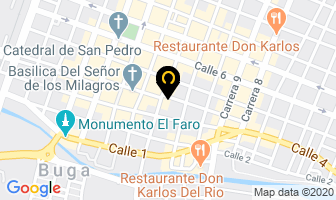 Mapa de Laboratorio Clínico Integrado Mirella Millán R. en Buga