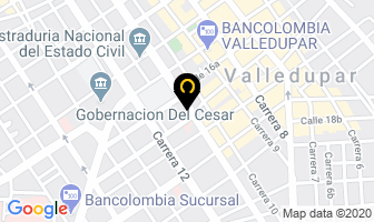 Mapa de Laboratorio Clínico Microbiológico E Industrial en Valledupar