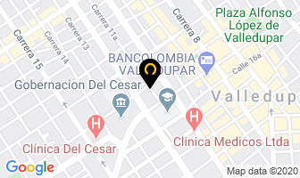 Mapa de Laboratorio Clinico Parody-Ustariz en Valledupar