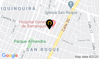 Mapa de Laboratorio Clínico Sarlec en Barranquilla