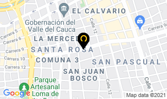 Mapa de Laboratorio Dental Central en Cali