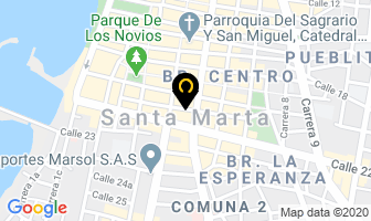 Mapa de Laboratorio Dental Danident en Santa Marta