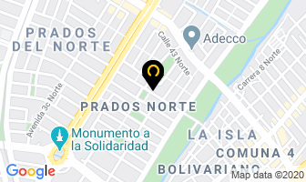 Mapa de Laboratorio Dental Lds en Cali