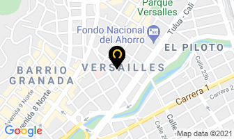 Mapa de Laboratorio Dental Omar Arango Lee en Cali