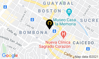 Mapa de Laboratorio Med en Medellín