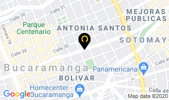Mapa de Laboratorio Optico Dislens en Bucaramanga