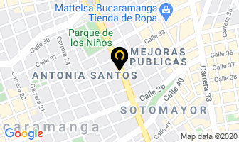 Mapa de Laboratorio Optico Santander en Bucaramanga