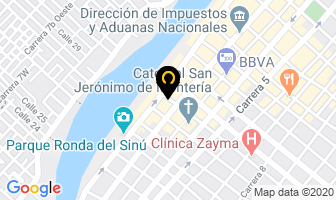 Mapa de Laboratorio Ortopédico C.r.a. en Montería