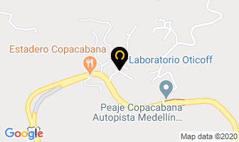 Mapa de Laboratorio Oticoff en Copacabana