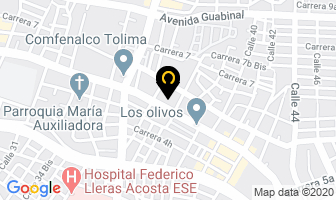 Mapa de Laboratorio Uroclinico en Ibagué