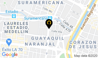 Mapa de Laboratorios Cosmenales Ltda. en Medellín