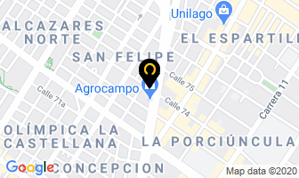 Mapa de Laboratorios Dai S.a. en Bogotá D.C