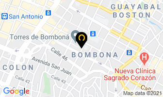 Mapa de Lácteos Bomboná en Medellín